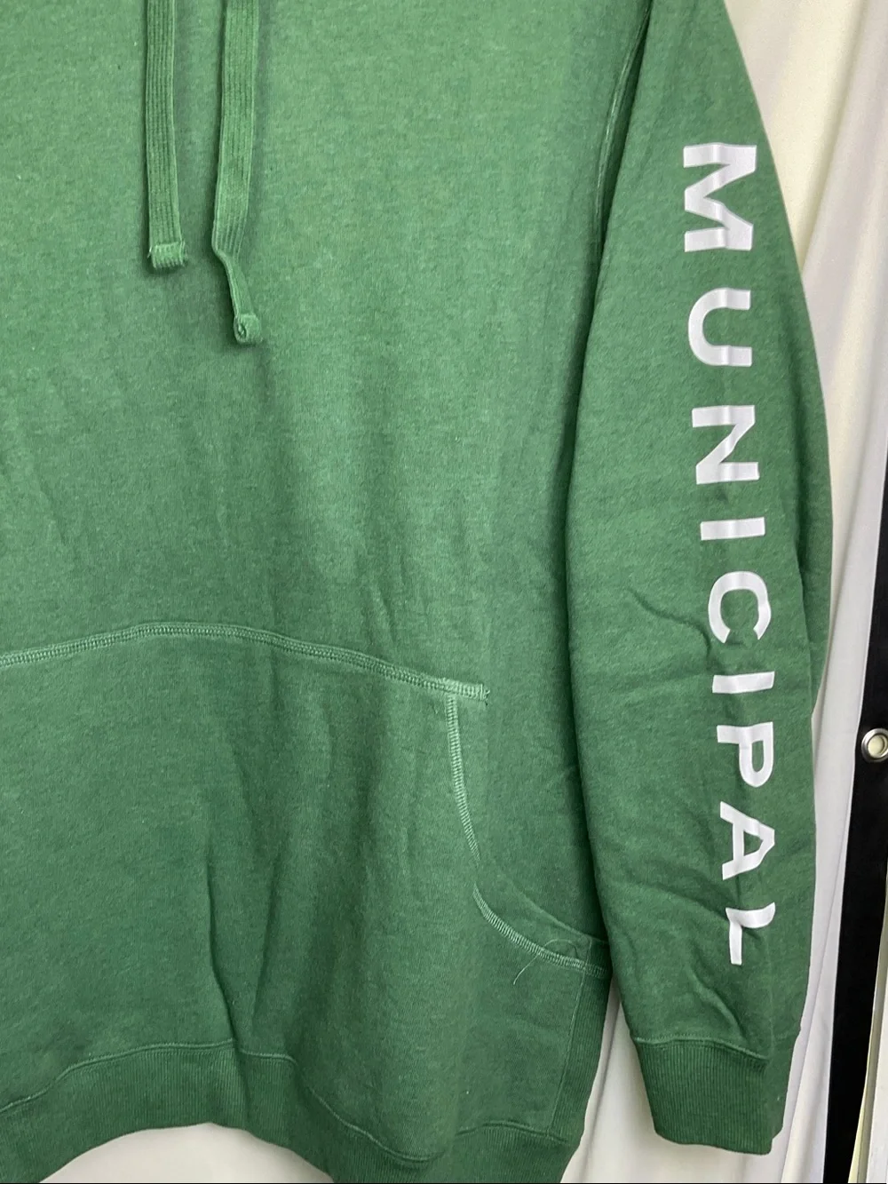 Municipal Gameday Hoodie - Green Heather with White Logo
